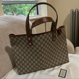 Gucci canvas monogram tote